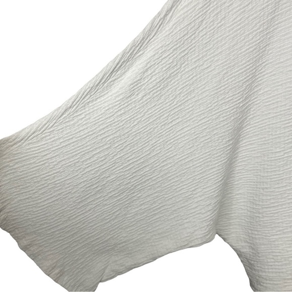 𝅺maeve Anthropology Short Sleeve White Textured Boatneck Doleman Tee, XS - Picture 3 of 7